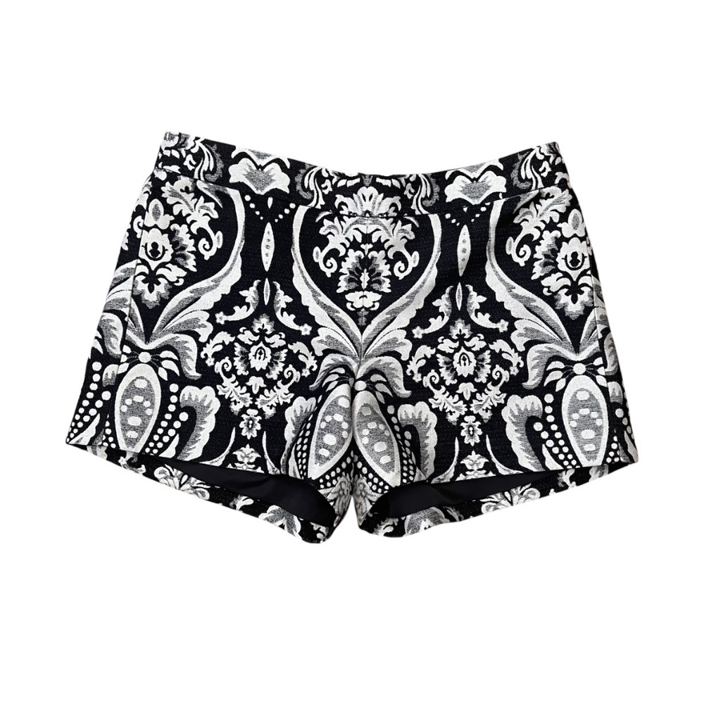 Alice + Olivia Tapestry Jacquard Shorts Black White Size 2 NWT MSRP $200 - Picture 2 of 10